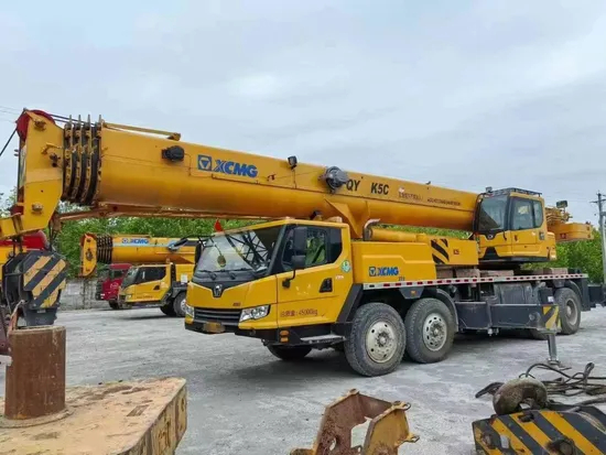 استعمال شدہ XCMG 2023 55-ٹن 5 سیکشن بوم ٹرک کرین برائے فروخت کے لئے بہترین حالت میں