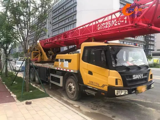 سیکنڈ ہینڈ کرین 2021 STC25 ٹن سانی ٹرک کرین سیکنڈ ہینڈ موبائل کرین