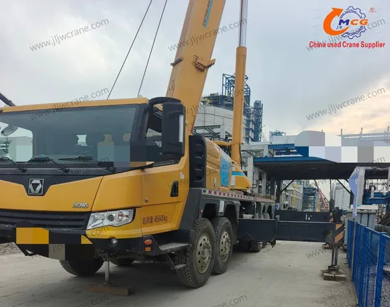 ایڈفورڈیبل 2021 XCMG 60 ٹن ٹرک کرین استعمال ہوا - اچھی حالت میں