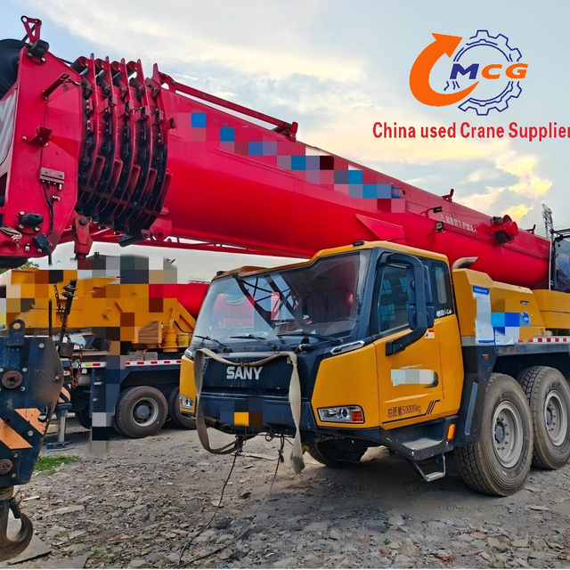 قابل اعتماد 2023 سنی 100-ٹن 6 سیکشن بوم STC1000C6-8 استعمال شدہ ٹرک کرین